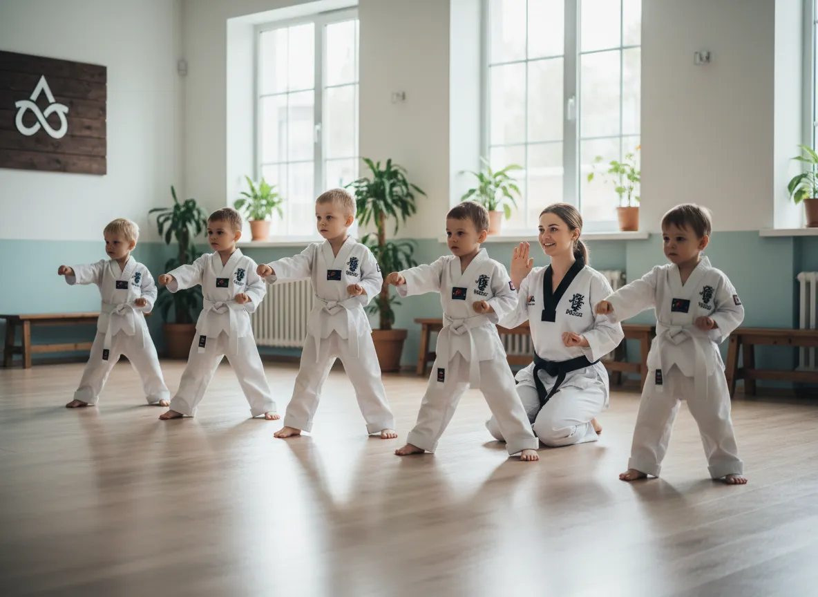 Young kids martial arts class at ATA Lake Mary